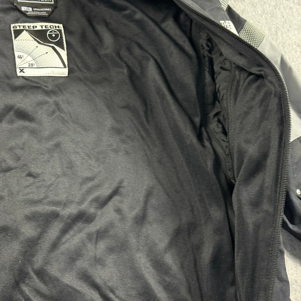 The North Face Steep Tech Jacket Mens L Black Gray F08 2008 Ski Gorpcore